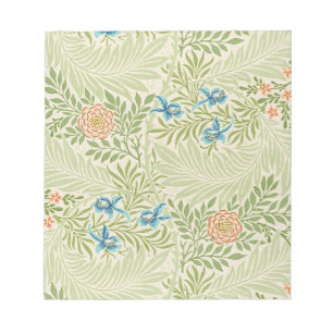 William Morris Rittersporn-Blumenmuster Notizblock