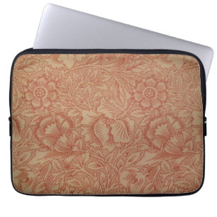 William Morris Rosa Mohnblume Blumen Laptopschutzhülle