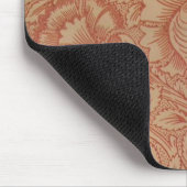 William Morris Rosa Mohnblumen-Blumenmuster Mousepad (Ecke)