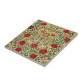 William Morris Rose & Birds Chintz Red Fliese (Seite)