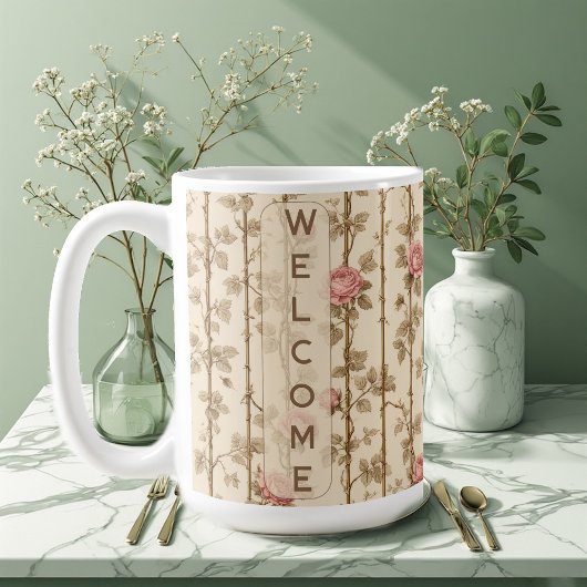 William Morris Rose Climbing Trellis Flora Welcome Kaffeetasse