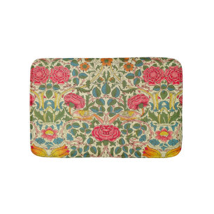 William Morris Rose Floral Chintz Pink Badematte