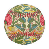 William Morris Rose Floral Chintz Pink Baseball (Rückseite)