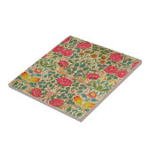 William Morris Rose Floral Chintz Pink Fliese (Seite)