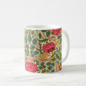 William Morris Rose Floral Chintz Pink Kaffeetasse (VorderseiteRechts)