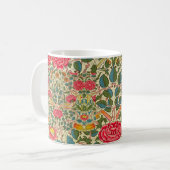 William Morris Rose Floral Chintz Pink Kaffeetasse (Vorderseite Links)