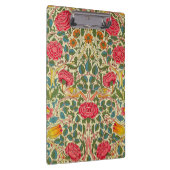 William Morris Rose Floral Chintz Pink Klemmbrett (Rechts)