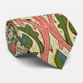 William Morris Rose Floral Chintz Pink Krawatte (Gerollt)