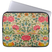 William Morris Rose Floral Chintz Pink Laptopschutzhülle (Vorderseite)