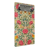 William Morris Rose Floral Chintz Pink Mini Klemmbrett (Schrägansicht)