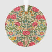 William Morris Rose Floral Chintz Pink Ornament (Rückseite)