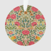 William Morris Rose Floral Chintz Pink Ornament (Vorderseite)