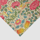 William Morris Rose Floral Chintz Pink Seidenpapier (Ausschnitt)