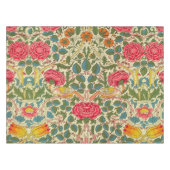 William Morris Rose Floral Chintz Pink Tischdecke (Vorderseite (Horizontal))