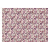 William Morris Rose Gold Creme Blumenmuster Tischdecke (Vorderseite (Horizontal))