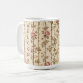 William Morris Rose Klettergitter Flora Willkommen Kaffeetasse (Vorderseite Links)
