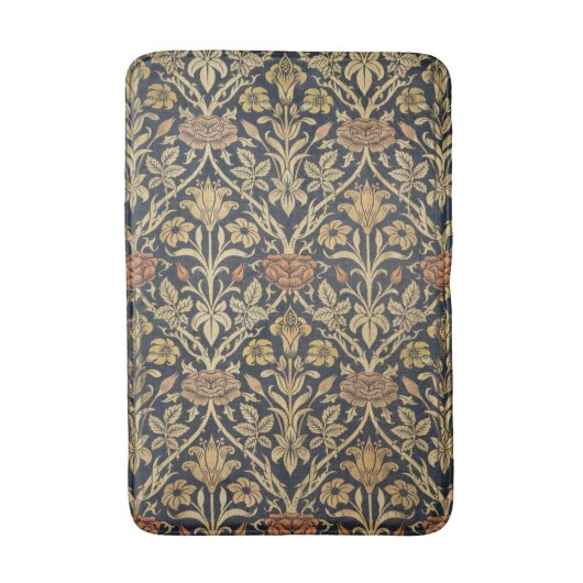 William Morris: Rose & Lily Bath Mat Badematte (Vorderseite Vertikal)
