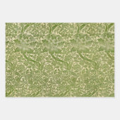 William Morris Rose & Thistle Blumengoldenrot Geschenkpapier Set (Vorderseite 3)