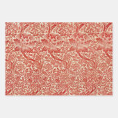 William Morris Rose & Thistle Blumengoldenrot Geschenkpapier Set (Vorderseite 2)