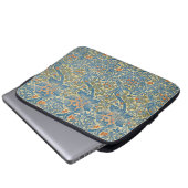 William Morris Rose & Thistle Floral Blue Laptopschutzhülle (Vorne Knopf)