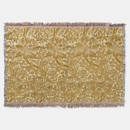 William Morris Rose & Thistle Floral Golden Decke (Vorderseite)