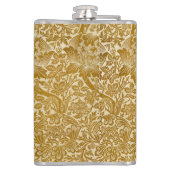 William Morris Rose & Thistle Floral Golden Flachmann (Rückseite)