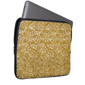 William Morris Rose & Thistle Floral Golden Laptopschutzhülle (Vorne Rechts)