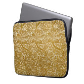 William Morris Rose & Thistle Floral Golden Laptopschutzhülle (Vorderseite Links)