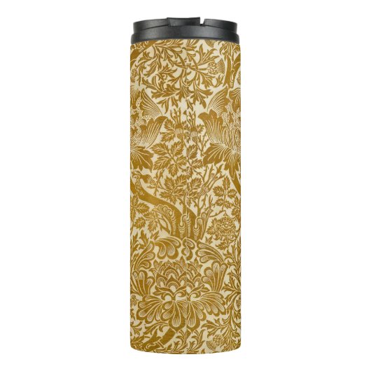 William Morris Rose & Thistle Floral Golden Thermosbecher (Rückseite)
