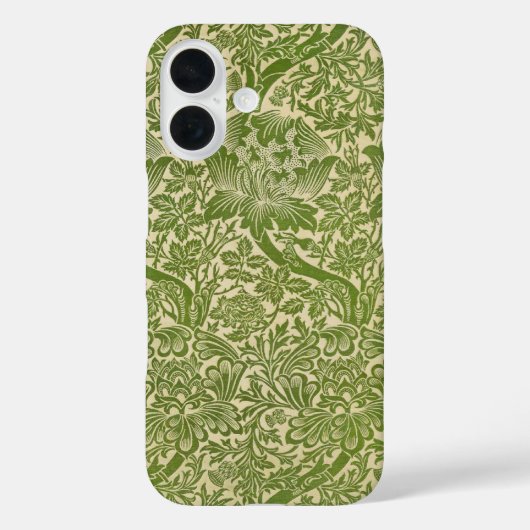 William Morris Rose & Thistle Floral Green Case-Mate iPhone Hülle (Rückseite)