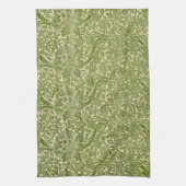 William Morris Rose & Thistle Floral Green Geschirrtuch (Vertikal)