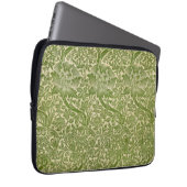 William Morris Rose & Thistle Floral Green Laptopschutzhülle (Vorne Rechts)