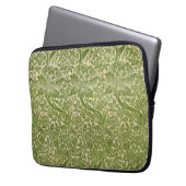 William Morris Rose & Thistle Floral Green Laptopschutzhülle (Vorderseite Links)