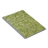 William Morris Rose & Thistle Floral Green Notizblock (Rechte Seite)
