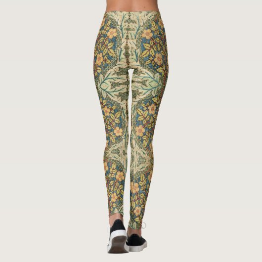 William Morris Rose Wreath Cushion Cover Classic Leggings (Rückseite)