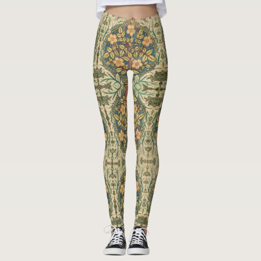 William Morris Rose Wreath Cushion Cover Classic Leggings (Vorderseite)