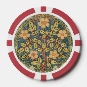 William Morris Rose Wreath Cushion Cover Classic Pokerchips