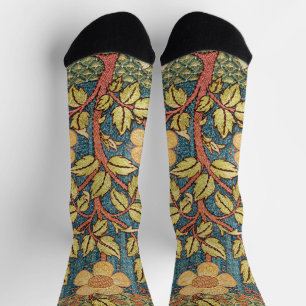 William Morris Rose Wreath Cushion Cover Classic Socken