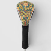 William Morris Rose Wreath Golf Headcover (Vorderseite)