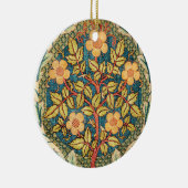 William Morris Rose Wreath Keramik Ornament (Rechts)