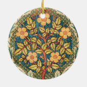 William Morris Rose Wreath Keramik Ornament (Hinten)
