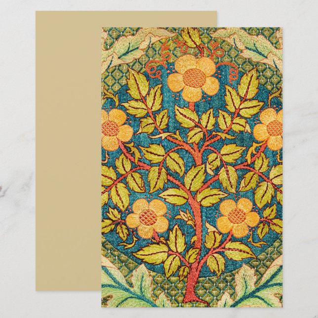 William Morris Rose Wreath: Klassische Künste und  (Vorne/Hinten)