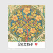 William Morris Rose Wreath: Klassische Künste und Aufkleber (Blatt)