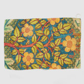 William Morris Rose Wreath: Klassische Künste und Golfhandtuch (Horizontal)