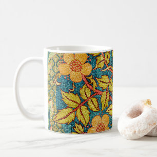 William Morris Rose Wreath: Klassische Künste und  Kaffeetasse