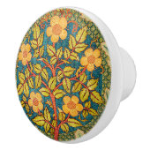 William Morris Rose Wreath: Klassische Künste und Keramikknauf (Rechts)