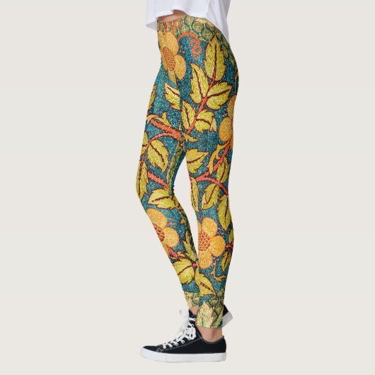 William Morris Rose Wreath: Klassische Künste und Leggings (Links)