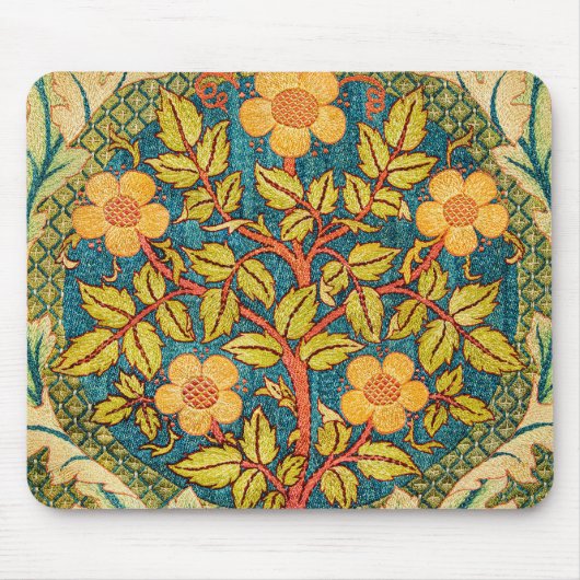 William Morris Rose Wreath: Klassische Künste und  Mousepad (Vorne)