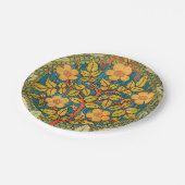 William Morris Rose Wreath: Klassische Künste und  Pappteller (Schrägansicht)