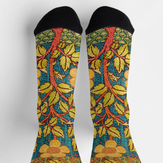 William Morris Rose Wreath: Klassische Künste und  Socken (Oben)